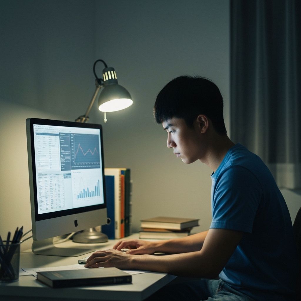 Analyste travaillant sur des données